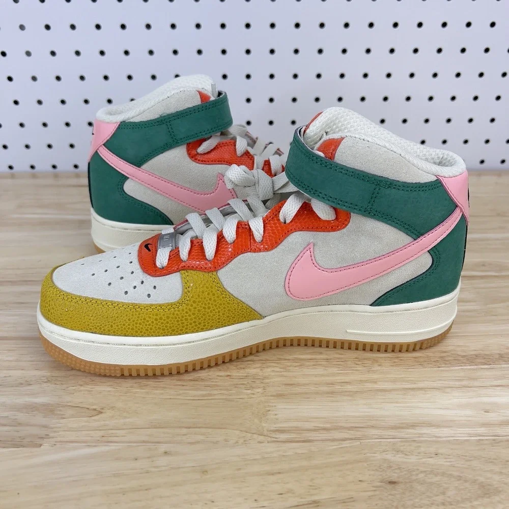 Nike Air Force 1 Mid Coconut Milk Gray 2022 nby Af1 New Mens Size 11.5
